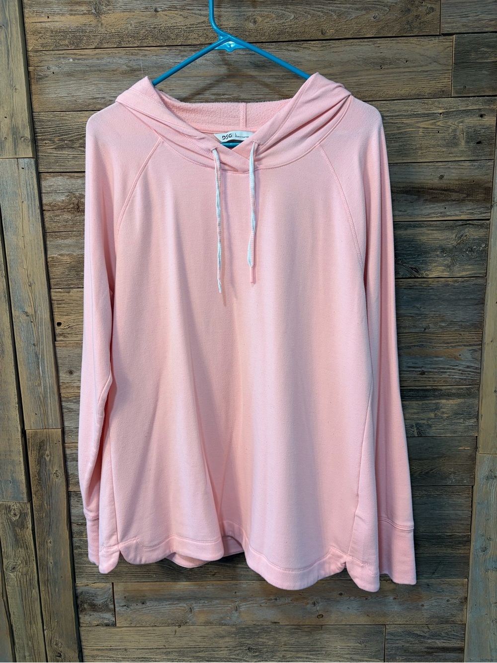 DSG Light Pink Hooded Pullover Sweatshirt* - size L